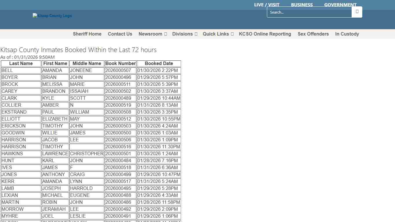 Booked Last 72 Hours